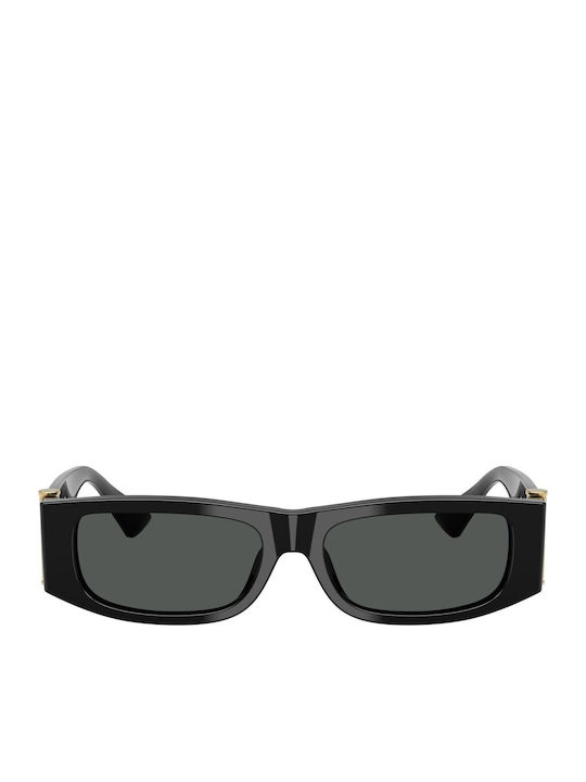 Versace Unisex Γυαλιά Ηλίου με Μαύρο Κοκκάλινο Σκελετό και Γκρι Φακό