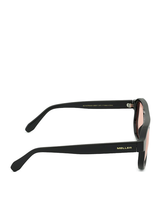 Meller Seba Unisex Sonnenbrille mit Schwarz Kunststoff Gestell und Rosa Polarisiert Linse SE-TUTPEACH