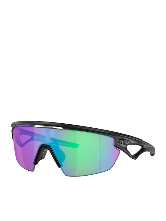 Oakley Sphaera Ανδρικά Γυαλιά Ηλίου με Μαύρο Κοκκάλινο Σκελετό και Πολύχρωμο Καθρέφτη Φακό OO9403-06