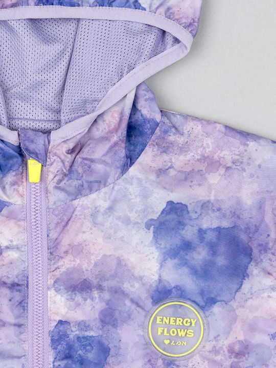Kids' Casual Jacket Windproof with Hood Lila