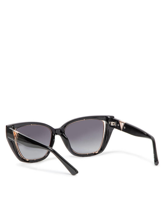 Guess Ochelari De Soare Pentru Femei Cu Ramă Neagră Din Plastic Și Lentilă Gri