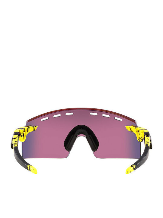 Oakley Encoder Strike Vented Men's Sunglasses with Yellow Plastic Frame and Purple Lens OO9235-07
