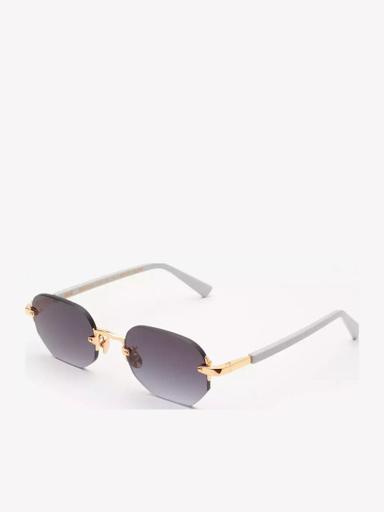 Gast Moonstone Unisex Sunglasses with Gold Metal Frame and Black Gradient Lens MOONSTONE-05-52