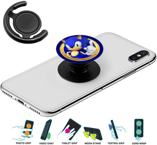 Sonic Hedgehog Phone Holders Stand Black Phone Support Base In Hand