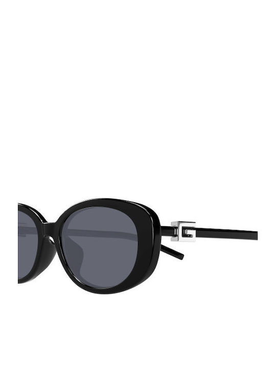 Gucci Women Sunglasses With Black Horn-Rimmed Frame And Grey Lens GG1684SA 001