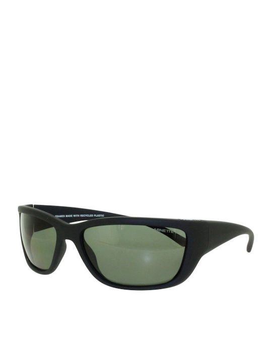 Arnette Bubblewrap Men's Sunglasses with Black Plastic Frame and Green Lens AN4353 29009A