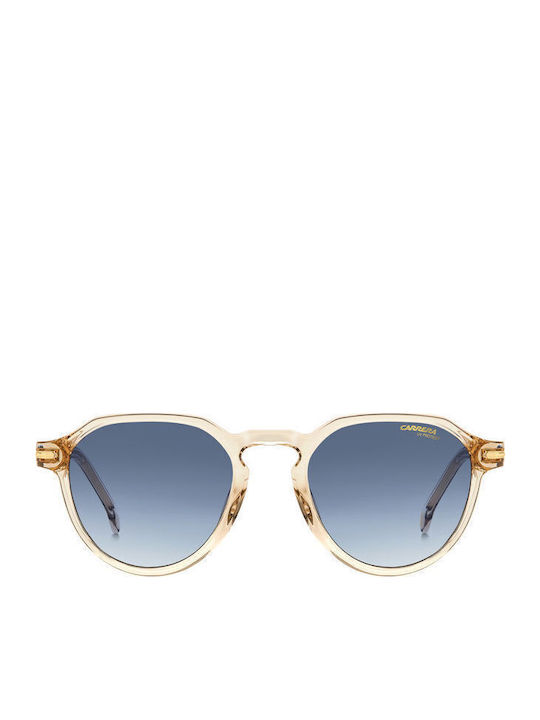 Carrera Unisex Sunglasses With Transparent Horn-Rimmed Frame And Grey Gradient Lens 314/S 10A08