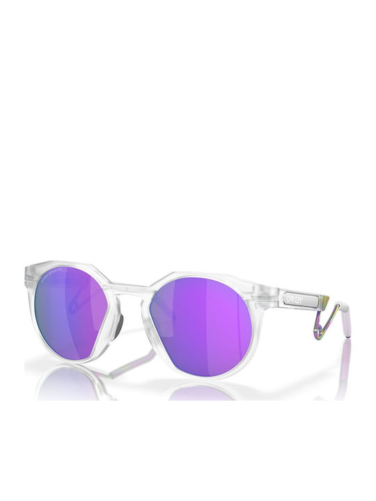 Oakley Prizm Мъжки Слънчеви Очила с Прозрачна Пластмасова Рамка и Лилави Огледални Стъкла OO9279-02