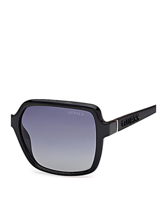 Guess Women's Sunglasses with Black Plastic Frame and Gray