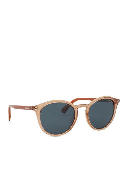 Polaroid Men's Sunglasses with Orange Plastic Frame and Blue Lens PLD6233/S L7Q/C3