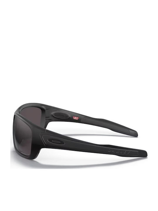 Oakley Turbine Мъжки Слънчеви Очила с Черна Пластмасова Рамка и Черни Поляризирани Стъкла OO9263-62