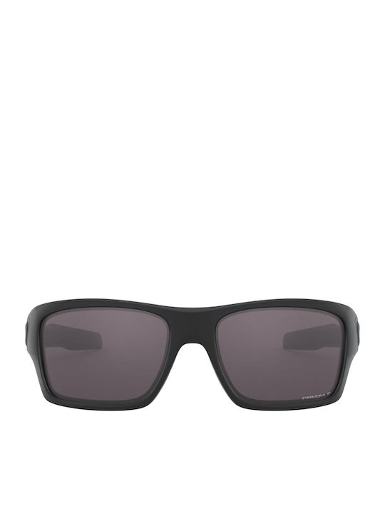 Oakley Turbine Мъжки Слънчеви Очила с Черна Пластмасова Рамка и Черни Поляризирани Стъкла OO9263-62