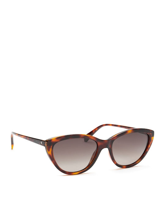 Polaroid Women's Sunglasses with Brown Tartaruga Plastic Frame and Brown Gradient Polarized Lens PLD4080/S 086LA