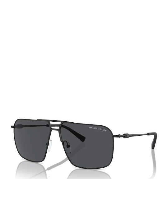 Armani Exchange Мъжки Слънчеви Очила с Черна Метална Рамка и Сиви Стъкла AX2050S 600087
