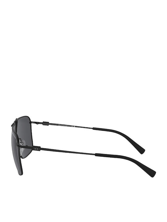 Armani Exchange Мъжки Слънчеви Очила с Черна Метална Рамка и Сиви Стъкла AX2050S 600087