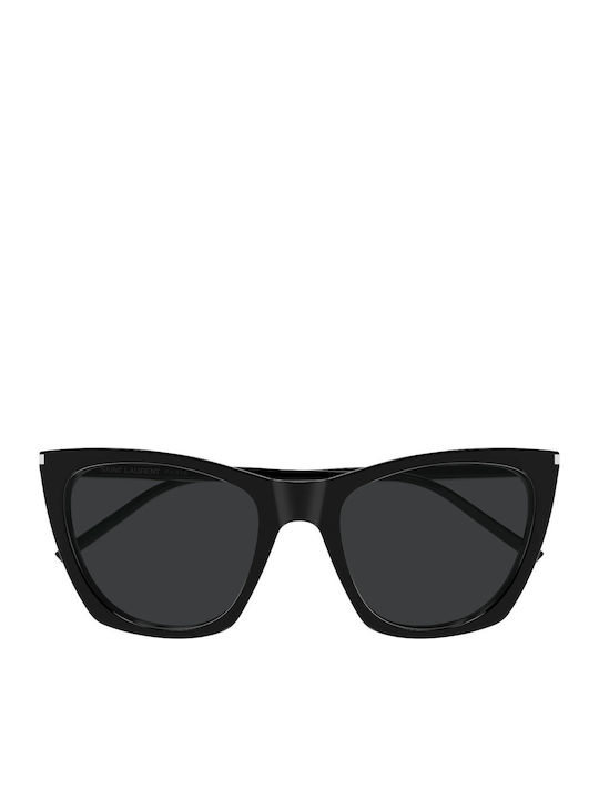 Ysl Kate Women's Sunglasses with Black Plastic Frame and Black Lens SL 214 001