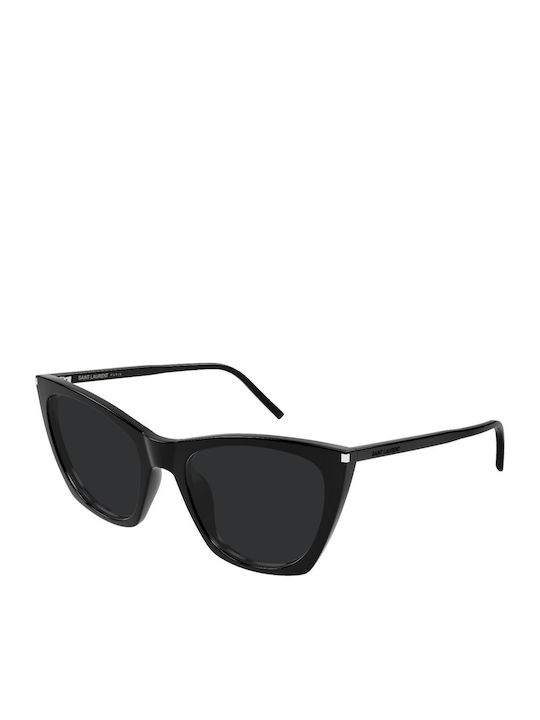 Ysl Kate Women's Sunglasses with Black Plastic Frame and Black Lens SL 214 001