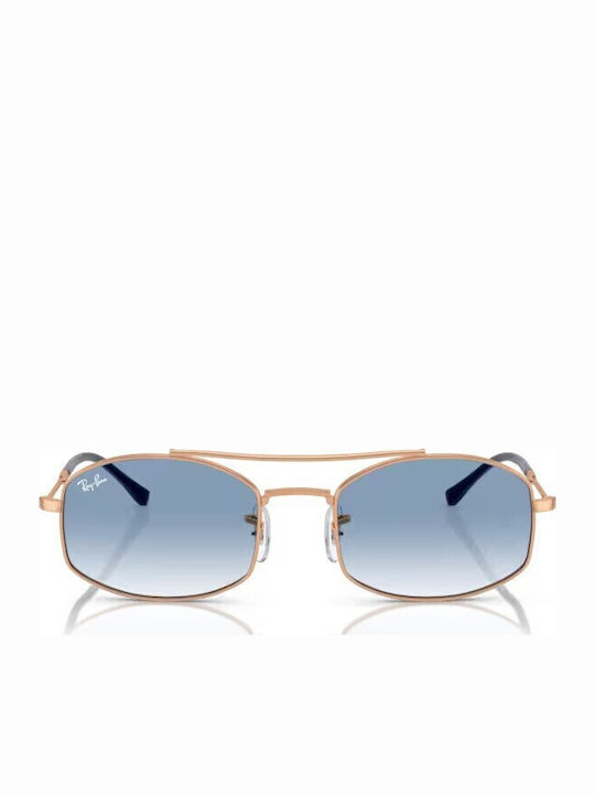 Ray Ban Unisex Γυαλιά Ηλίου με Ροζ Χρυσό Μεταλλικό Σκελετό και Μπλε Ντεγκραντέ Φακό RB3719 92623F