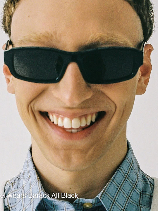 Meller Barack Unisex Sunglasses with Metal Frame Off White Carbon BC-OFFWHITECAR