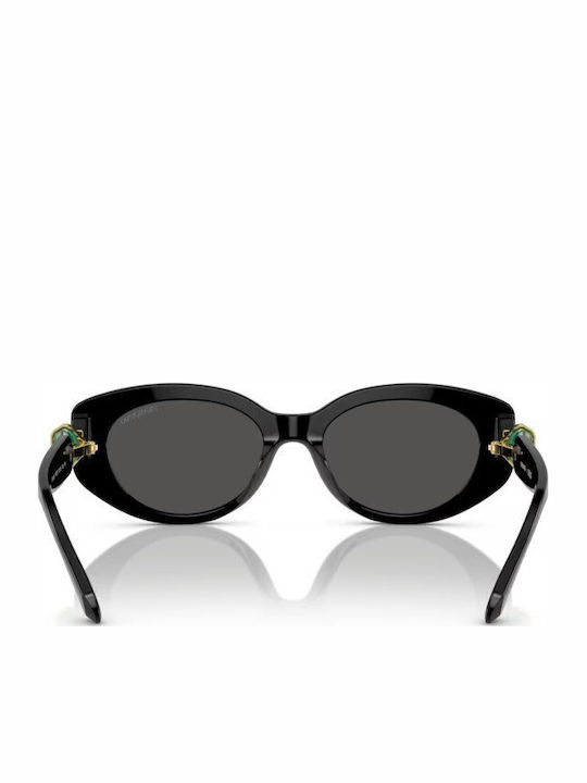 Swarovski Feminini Ochelari de soare cu Negru Cadru și Negru Lentilă SK6002 100187