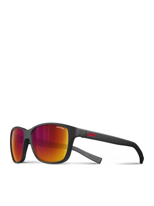 Julbo Powell Unisex Sonnenbrille mit Kunststoff Gestell Black/Red J4751114
