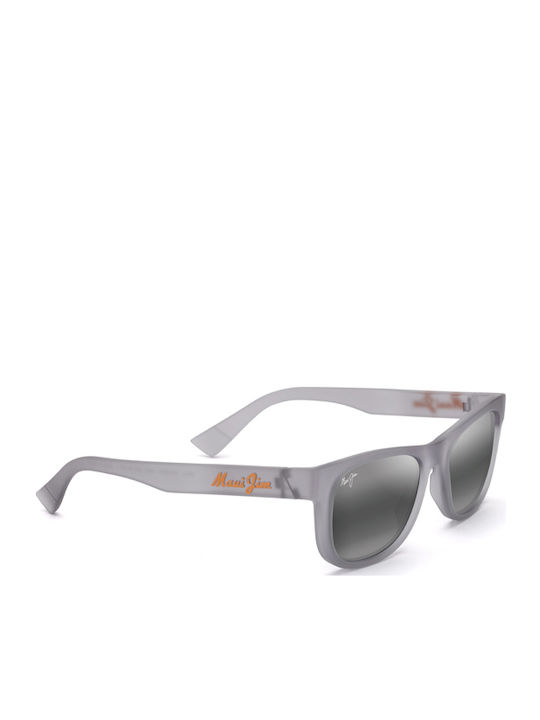 Maui Jim Унисекс Слънчеви Очила с Син Пластмасов Рамка и Сребърни Поляризирани Огледални Лещи