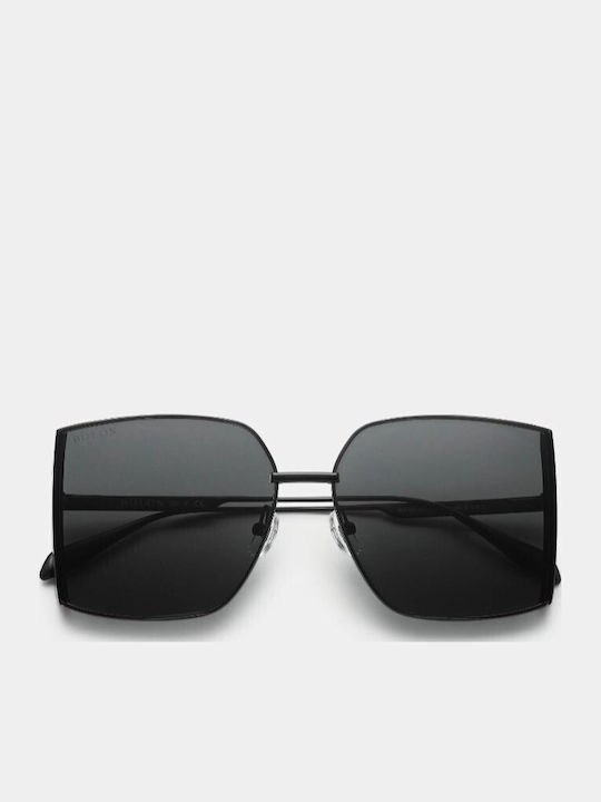 Bolon Queens Women's Sunglasses with Black Metal Frame and Black Lens BL7189A10