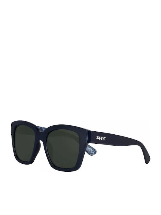 Zippo Women's Sunglasses with Black Plastic Frame and Gray Lens OB92-13