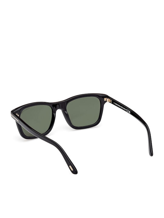 Tom Ford Unisex Γυαλιά Ηλίου με Μαύρο Κοκκάλινο Σκελετό και Πράσινο Ντεγκραντέ Φακό TF1179 01N