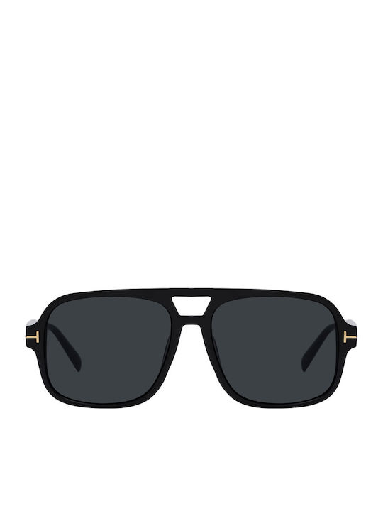 Aprilia Unisex Sunglasses with Black Frame and Black Lens KD5159 C1