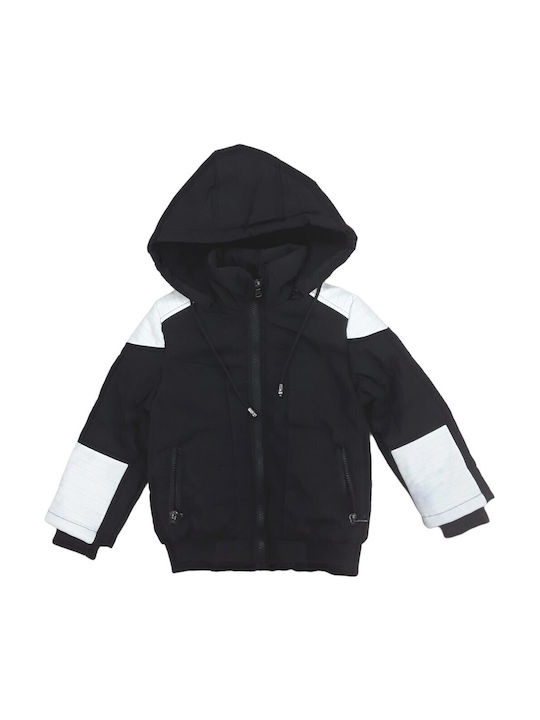 Domina Kids Casual Coat Black White