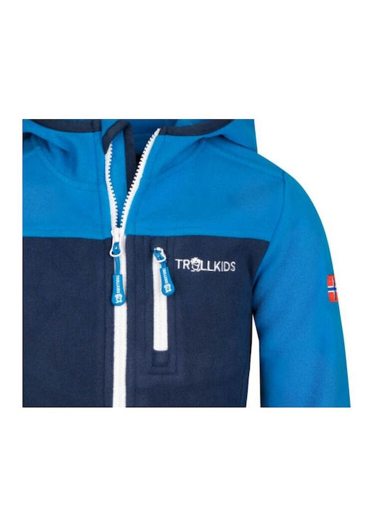 Kids' Sports Jacket Windproof with Hood Blue
