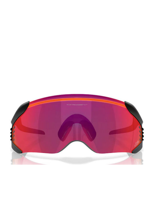 Oakley Kato Men's Sunglasses with Black Plastic Frame and Purple Mirror Lens OO9501-08