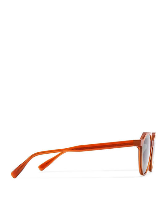Gigi Barcelona Unisex Γυαλιά Ηλίου με Πορτοκαλί Κοκκάλινο Σκελετό και Γκρι Φακό 6911/0