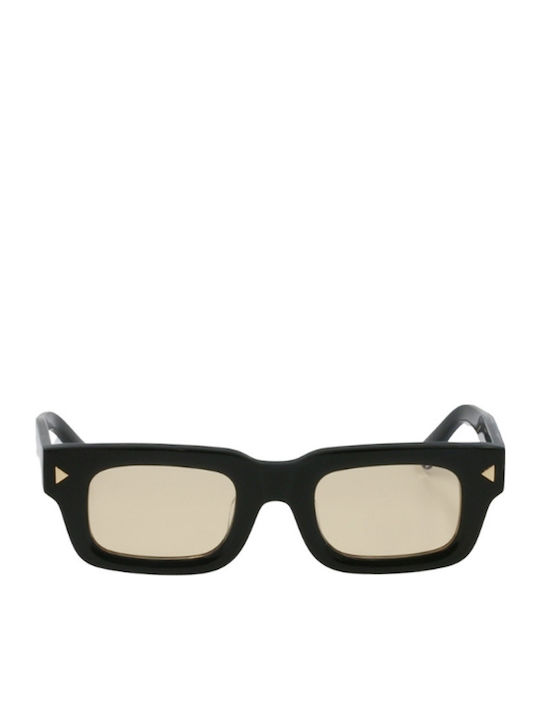 Oscar & Frank Gloss Unisex Sunglasses with Black Plastic Frame and Yellow Lens THEJONES-GLOSSBLACK/YELLOWPHOTOCHROMIC-47