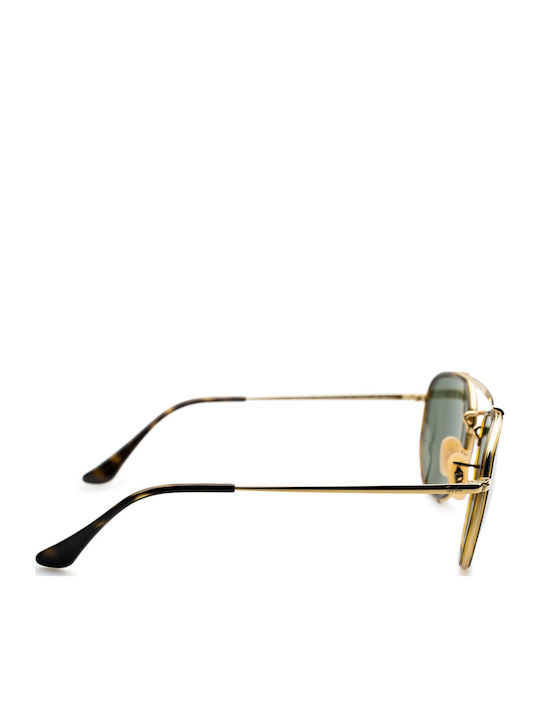 Ray Ban The Marshal II Unisex Sunglasses with Gold Tartaruga Metallic Frame and Green Mirror Lens RB3648M 001