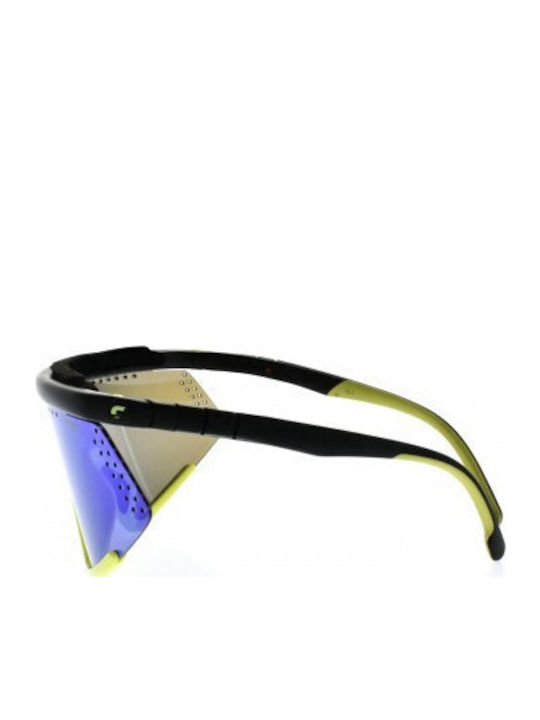 Carrera Hyperfit Унисекс Слънчеви Очила с Многоцветна Пластмасова Рамка и Сиви Стъкла 10/S BHP/ZO