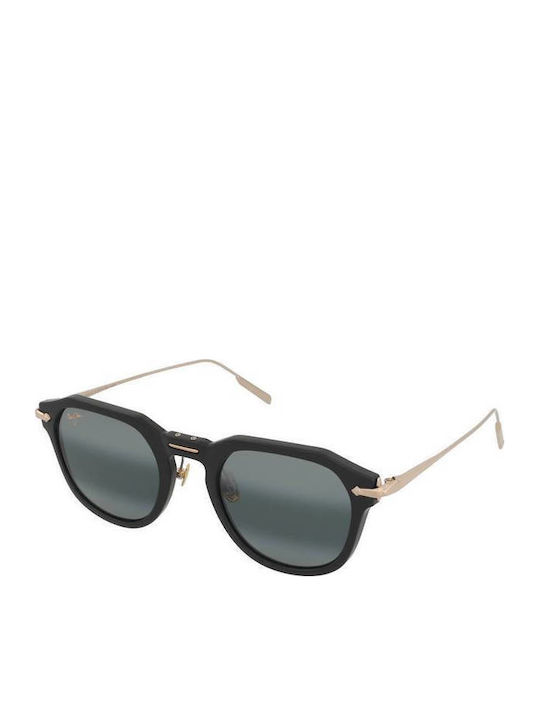 Maui Jim Alika Unisex Sunglasses with Black Frame and Gray Gradient Polarized Lens B837-02