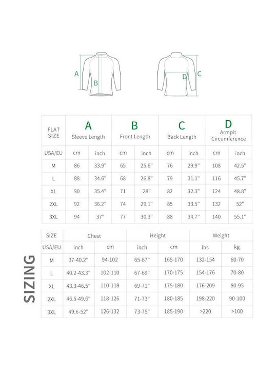Wosawe Waterproof Cycling Windbreaker Jacket Long sleeve Black