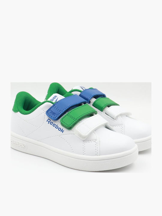 Court Kids Sneakers with Scratch White