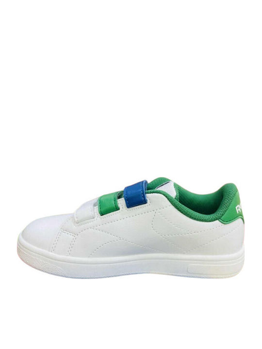 Court Kids Sneakers with Scratch White