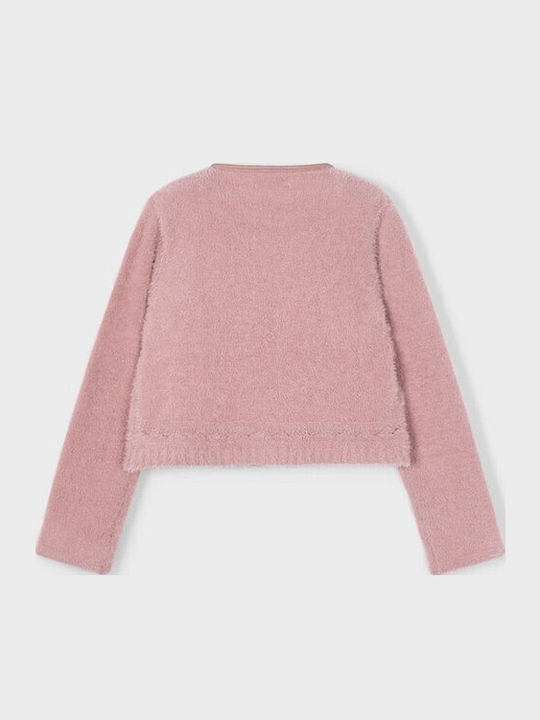 Kinderstrickjacke Gestrickt Soft Pink