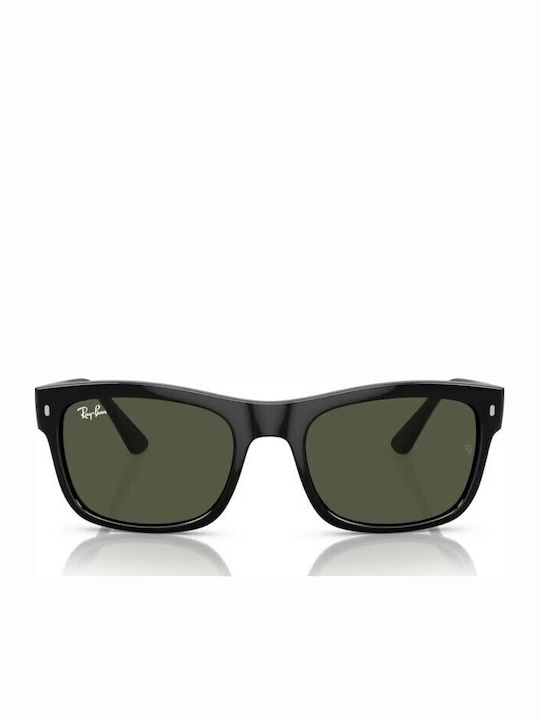 Ray Ban Unisex Sunglasses with Black Plastic Frame and Green Lens RB4428 601/31