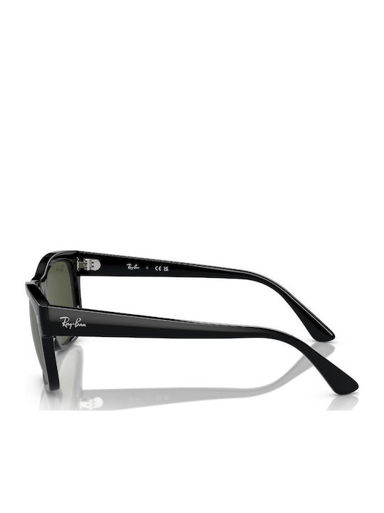 Ray Ban Unisex Sunglasses with Black Plastic Frame and Green Lens RB4428 601/31