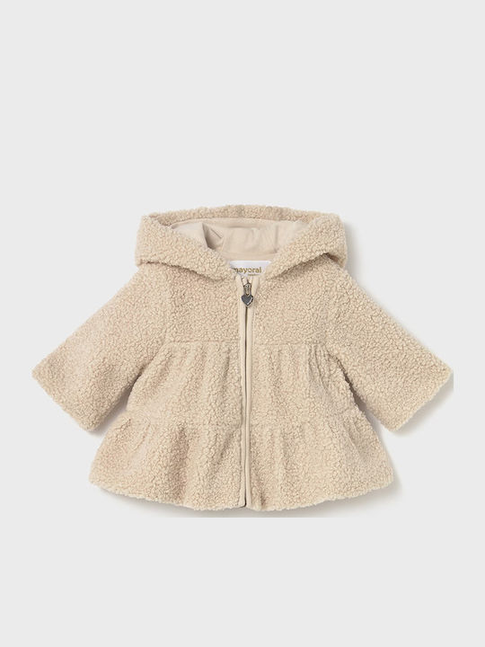 Kinderstrickjacke Pelz mit Kapuze BEZ