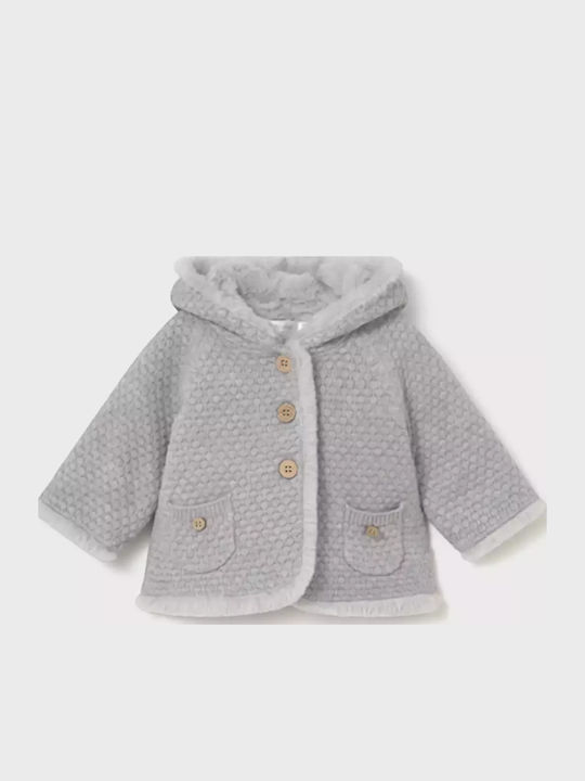 Kids Cardigan Knitted Dark Gray