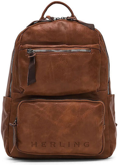 Herling Research Sack Voyage Back Brown made of Artificial Leather W28.5cm