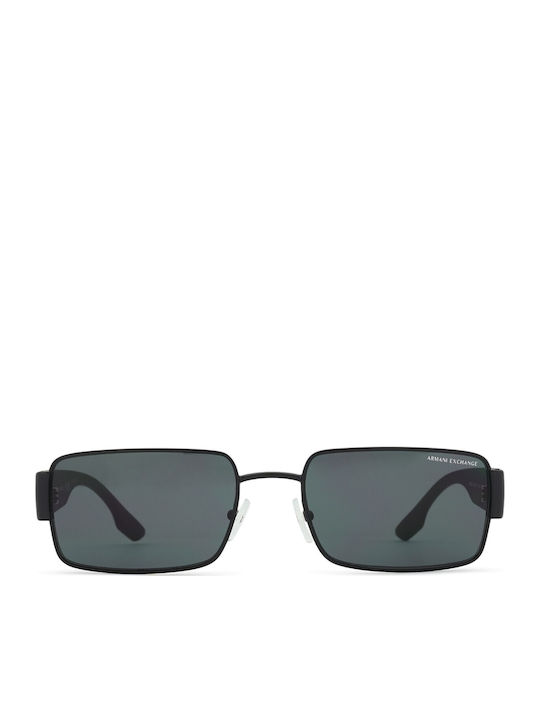 Armani Exchange Unisex Γυαλιά Ηλίου με Μαύρο Κοκκάλινο Σκελετό και Γκρι Φακό AX2052S 600087