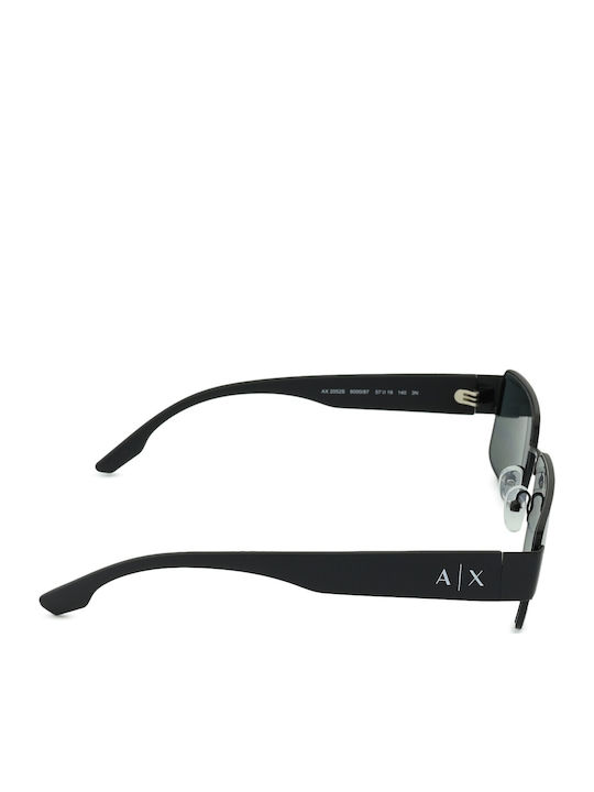 Armani Exchange Unisex Γυαλιά Ηλίου με Μαύρο Κοκκάλινο Σκελετό και Γκρι Φακό AX2052S 600087