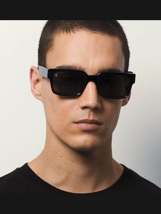 Kaleos C005 Unisex Γυαλιά Ηλίου με Μαύρο Κοκκάλινο Σκελετό και Μπλε Ντεγκραντέ Φακό POHL 5